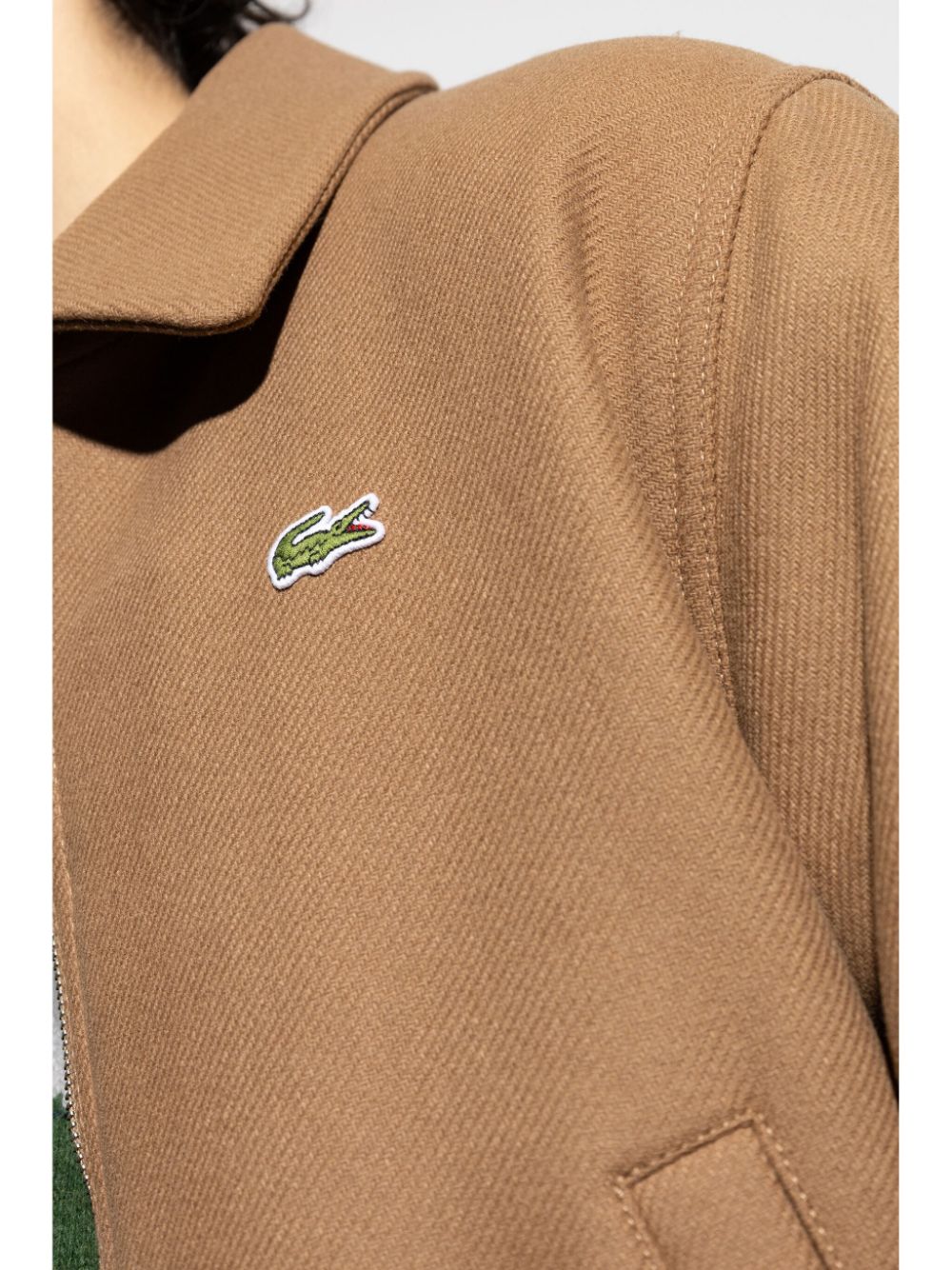 Lacoste Crocodile-patch wool jacket Men