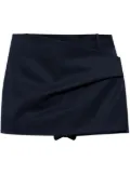 The Attico wrap shorts - Blue