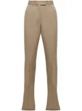 The Attico virgin-wool tailored trousers - Neutrals