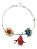 Marni floral pendant necklace - Silver