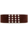 The Attico suede belt - Brown