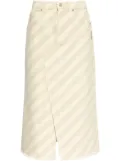 Marni striped midi skirt - Neutrals