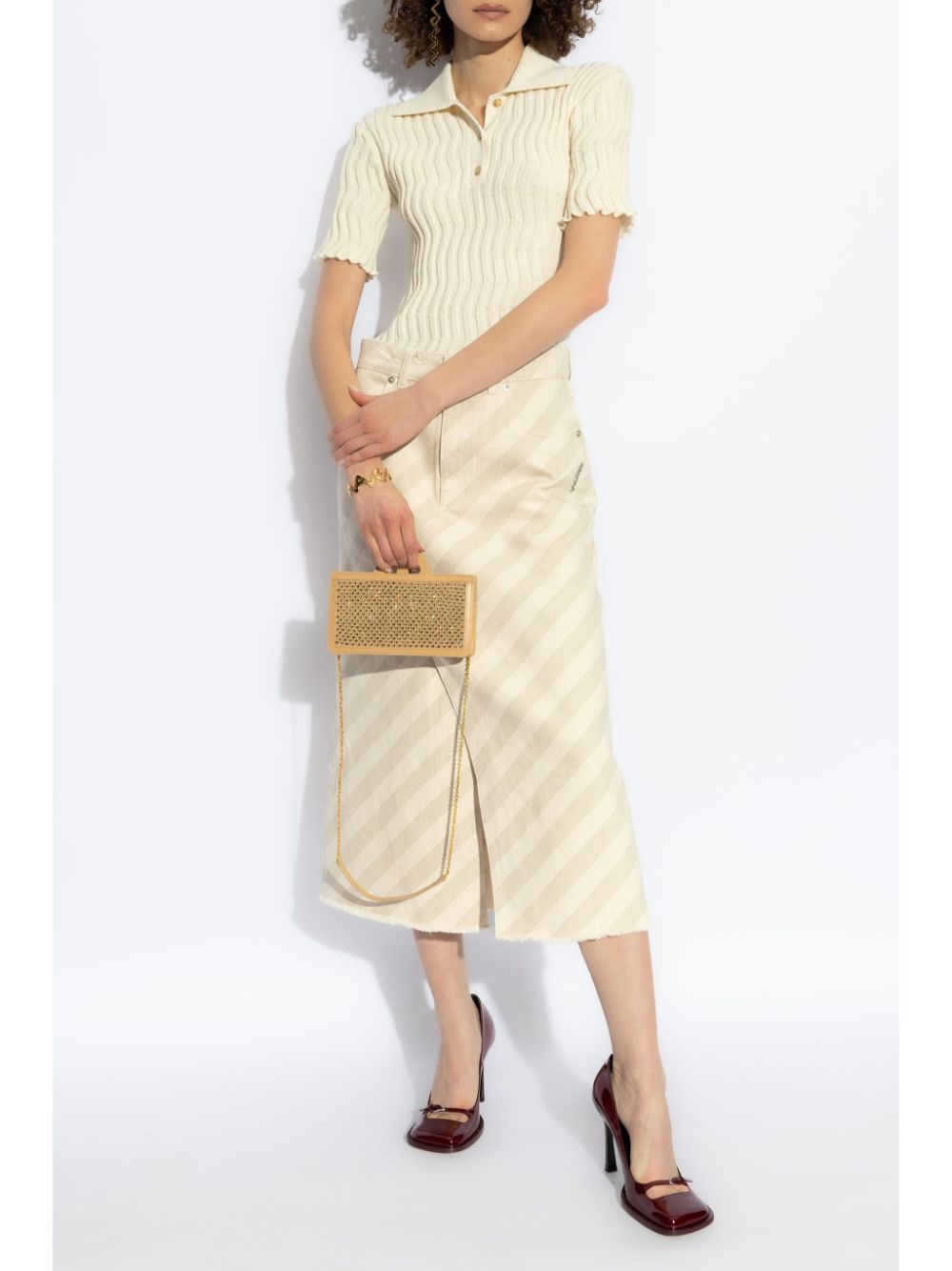 Marni striped midi skirt Women