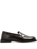 The Attico leather loafers - Black