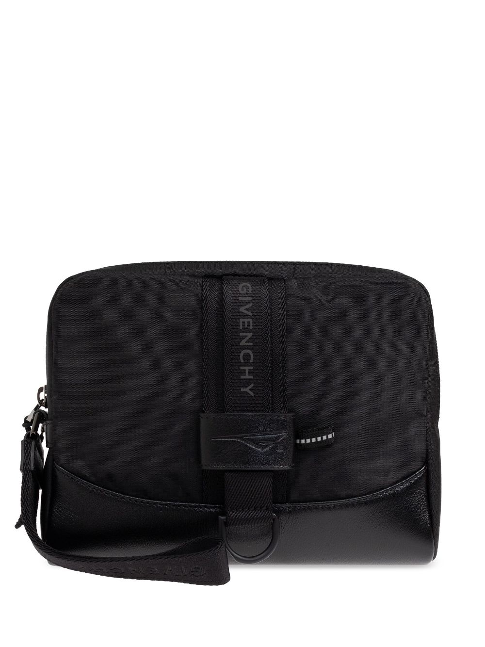 Givenchy logo-print clutch bag Men