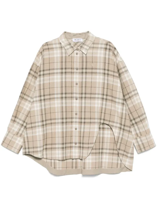 【関税込み】THE ATTICO ELIZA SHIRT Eliza'' beige shirt for Women | THE ATTICO®