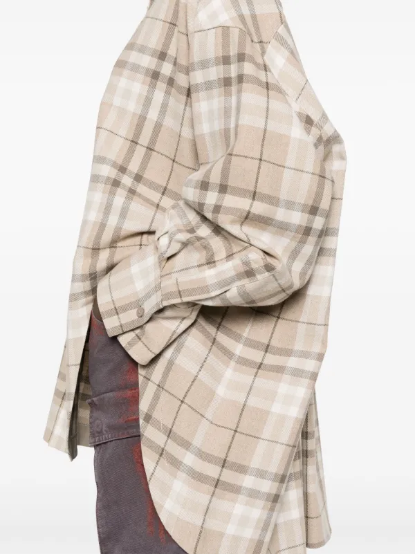 【関税込み】THE ATTICO ELIZA SHIRT Eliza'' beige shirt for Women | THE ATTICO®