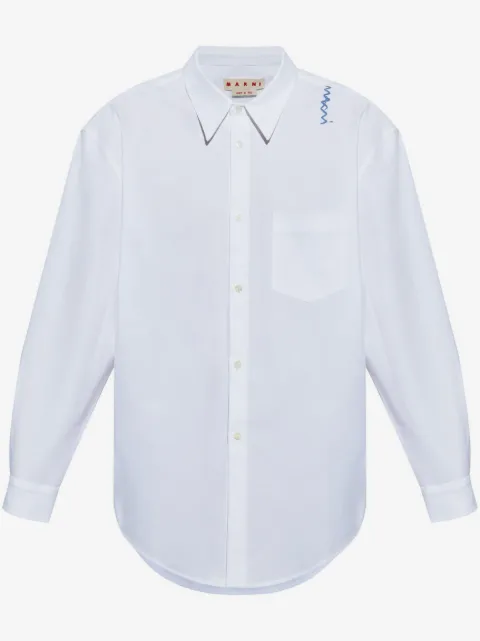 Marni camisa con pliegues