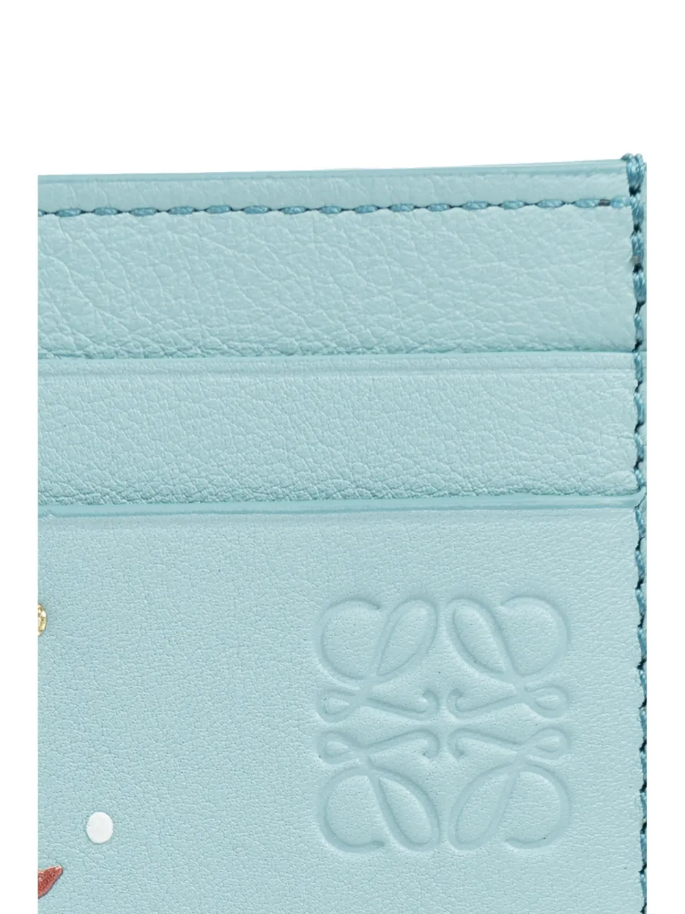 LOEWE Pasjeshouder met inktvis Blauw