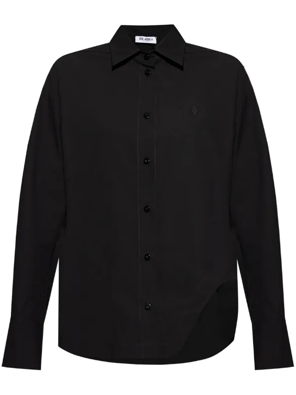 The Attico Embroidered Shirt in Black