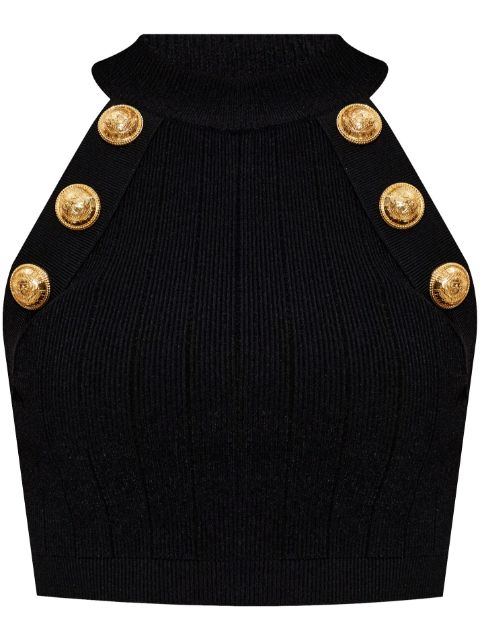 Balmain button-detail top Women