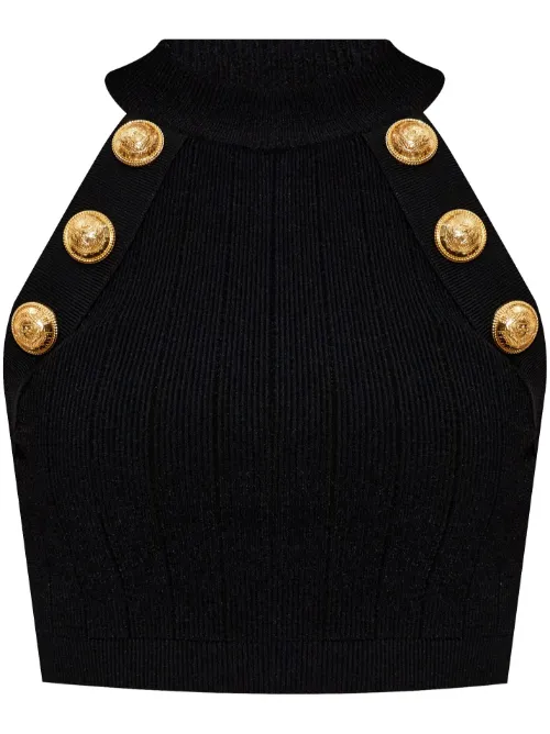 Haut à boutons décoratifs - Balmain - Modalova
