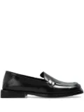 The Attico leather loafers - Black