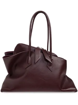 The Attico ハンドバッグ THE ATTICO La Passeggiata Top Handle Bag in Grey | FWRD