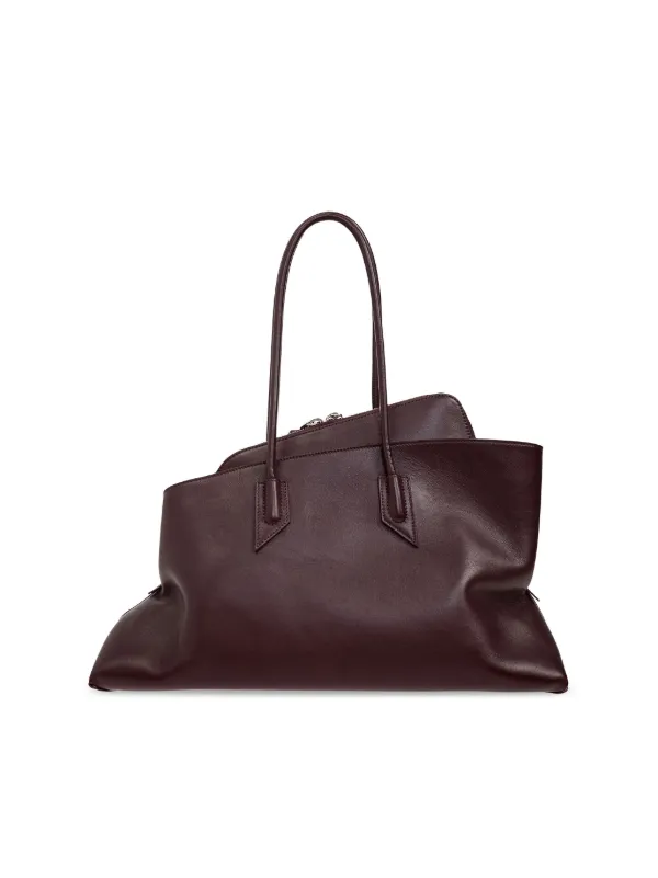 トートバッグ THE ATTICO FW25 LA PASSEGIATA LARGE (WAH00057LBT108AA 156) The Attico Medium La Passeggiata Tote Bag | Black | FARFETCH