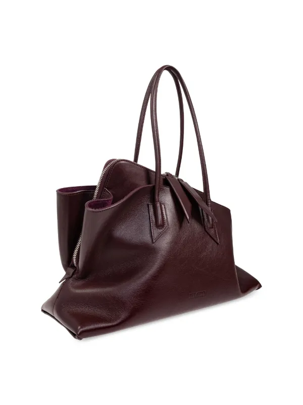 トートバッグ THE ATTICO FW25 LA PASSEGIATA MEDIUM (WAH00054LBT007AA 850) The Attico Medium La Passeggiata Tote Bag | Red | FARFETCH
