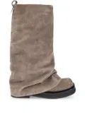 The Attico Robin combat boots - Neutrals