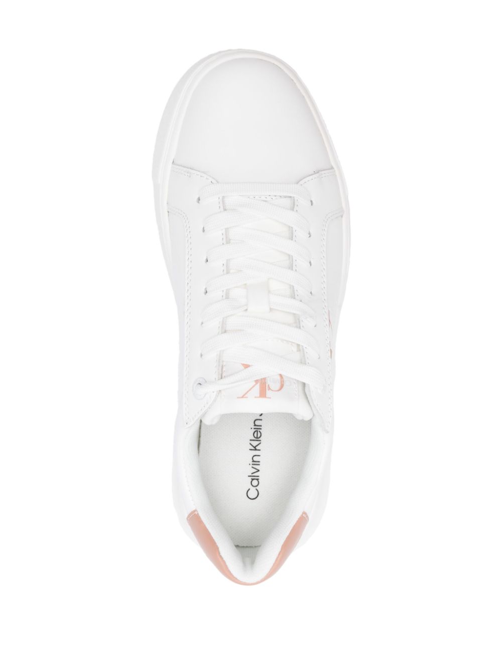 Calvin Klein Jeans Leren sneakers Wit