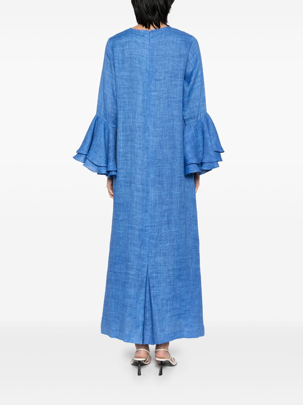 Bambah Tuniek met ruches Blauw