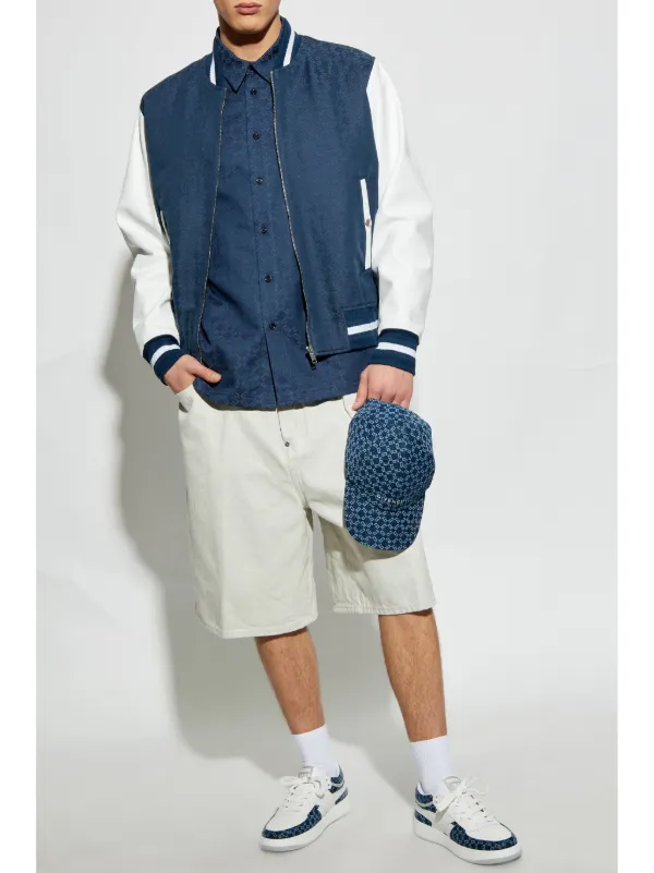 ジバンシィ モノグラムボンバージャケット ネイビー Givenchy モノグラム ボンバージャケット | ブルー | FARFETCH JP