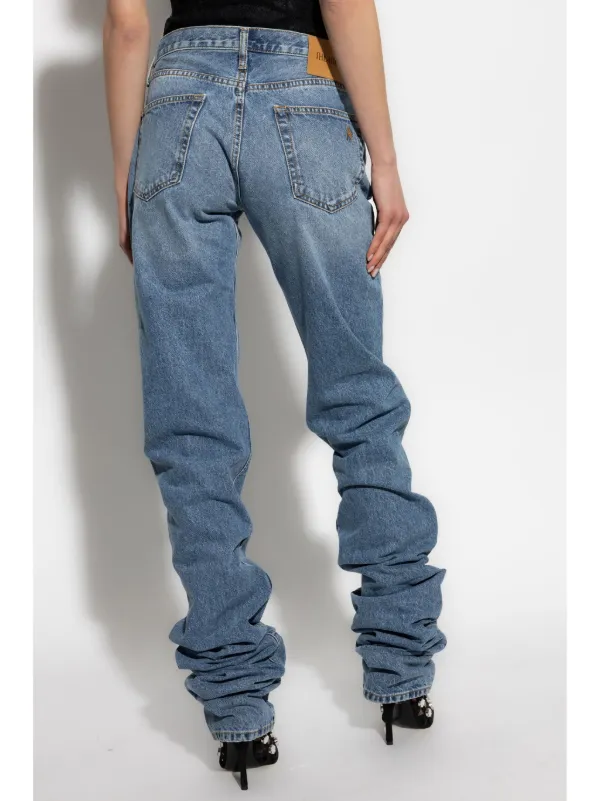 デニム・ジーパン THE ATTICO Long denim jeans Blue The Attico Long Jeans | Blue | FARFETCH JO