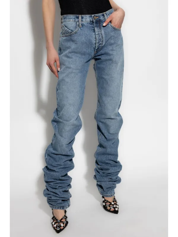 THE ATTICO Cotton Jeans ワイドデニム Attico Wide Leg Jeans - Size 26 US