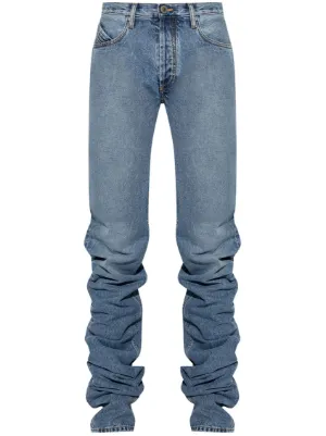 デニム・ジーパン THE ATTICO BOYFIREND LONG DENIM (250WCP00073DDD085 024) THE ATTICO Cutout paneled boyfriend jeans | NET-A-PORTER