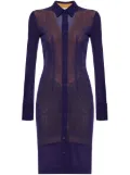 The Attico knitted midi dress - Purple