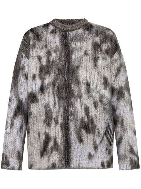 The Attico jacquard-knit sweater Women