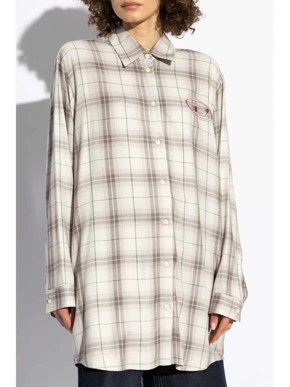 Diesel D-Dalis-Q1 blousejurk Beige