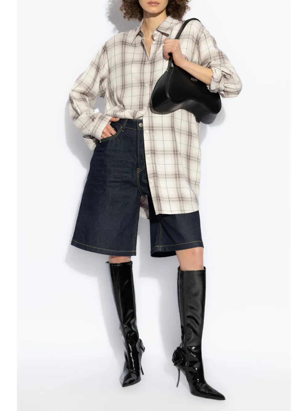 Diesel D-Dalis-Q1 blousejurk - Beige