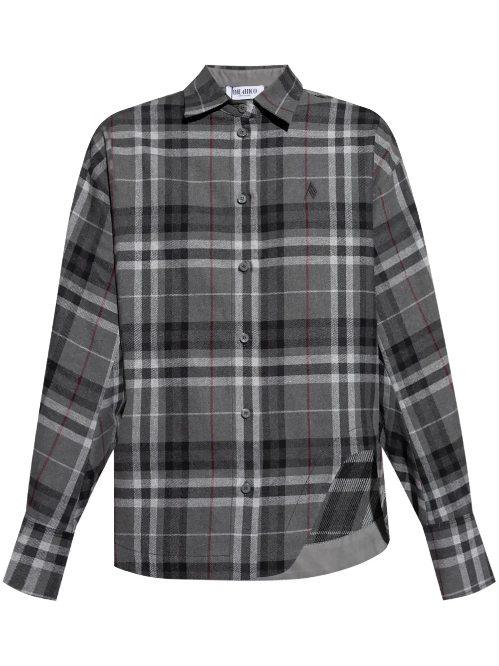 The Attico camisa con cuadros estampados | gris | Image 1