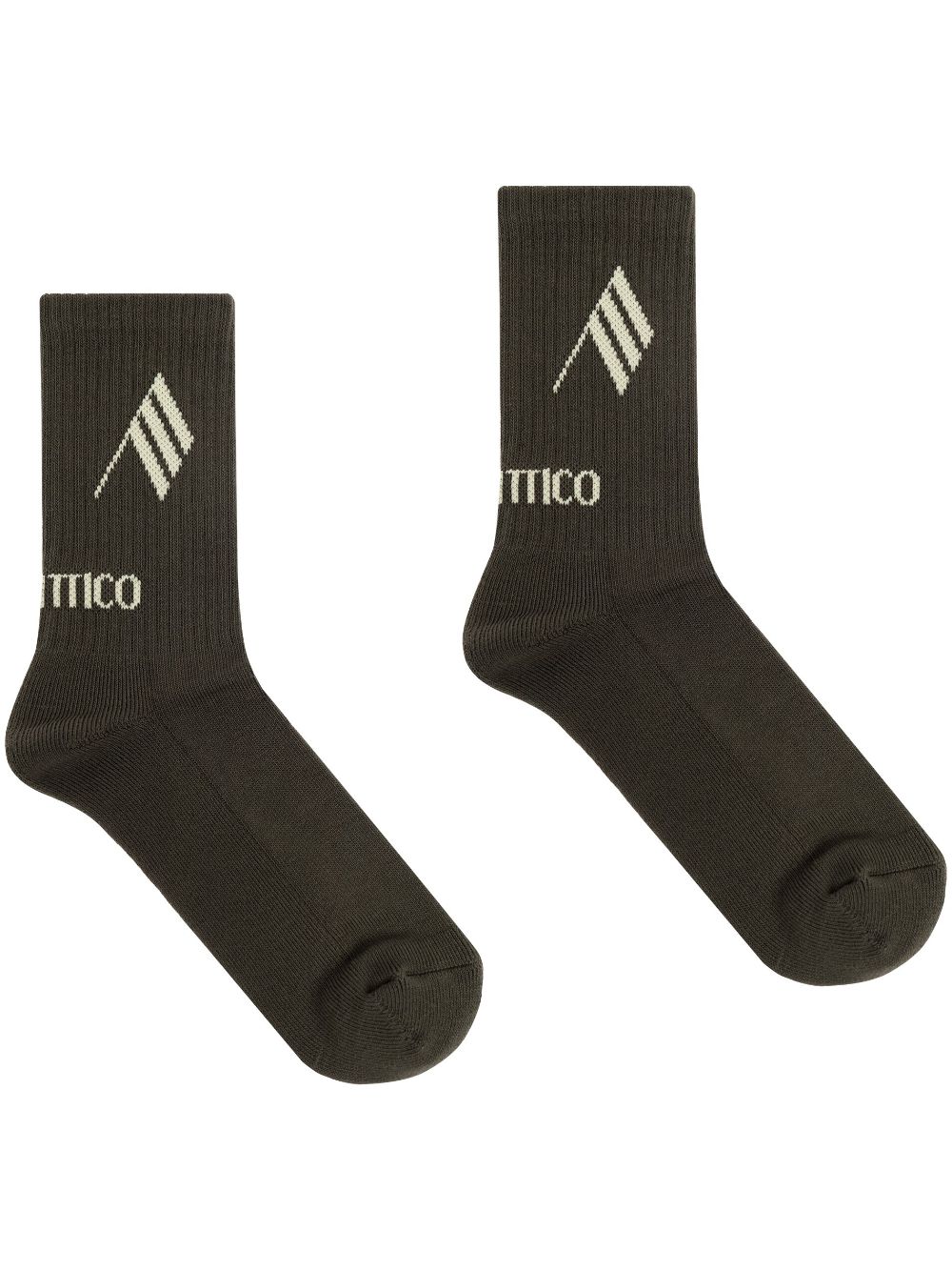 intarsia-logo socks