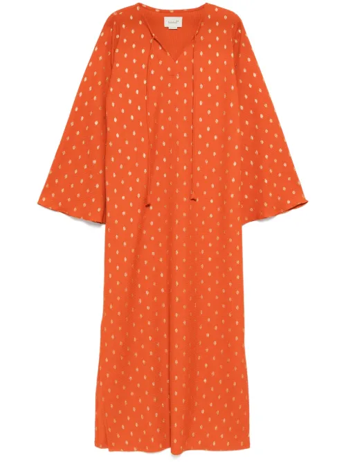 Bambah caftan à pois - Orange - Bambah - Modalova