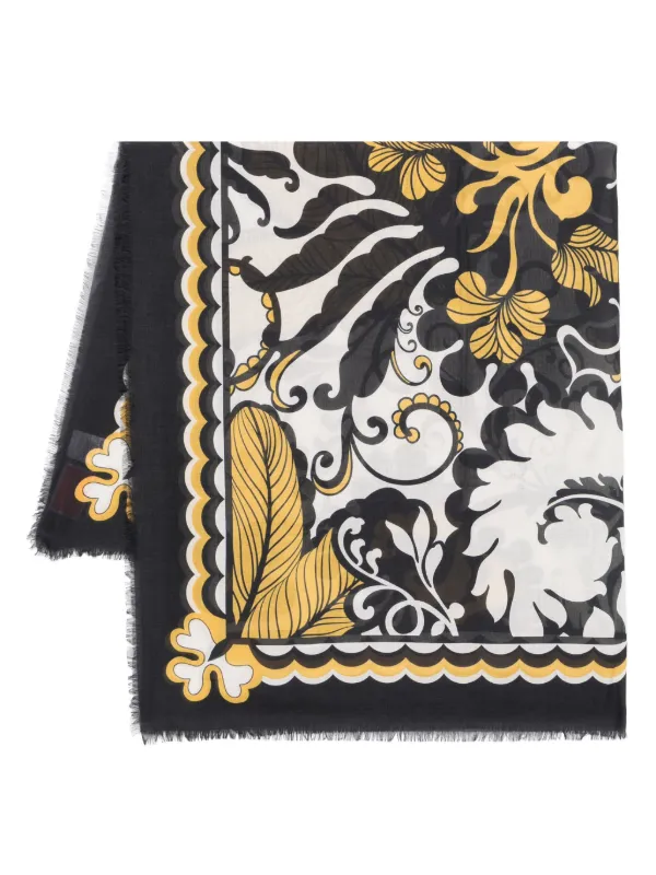 La DoubleJ Square Scarf in Black