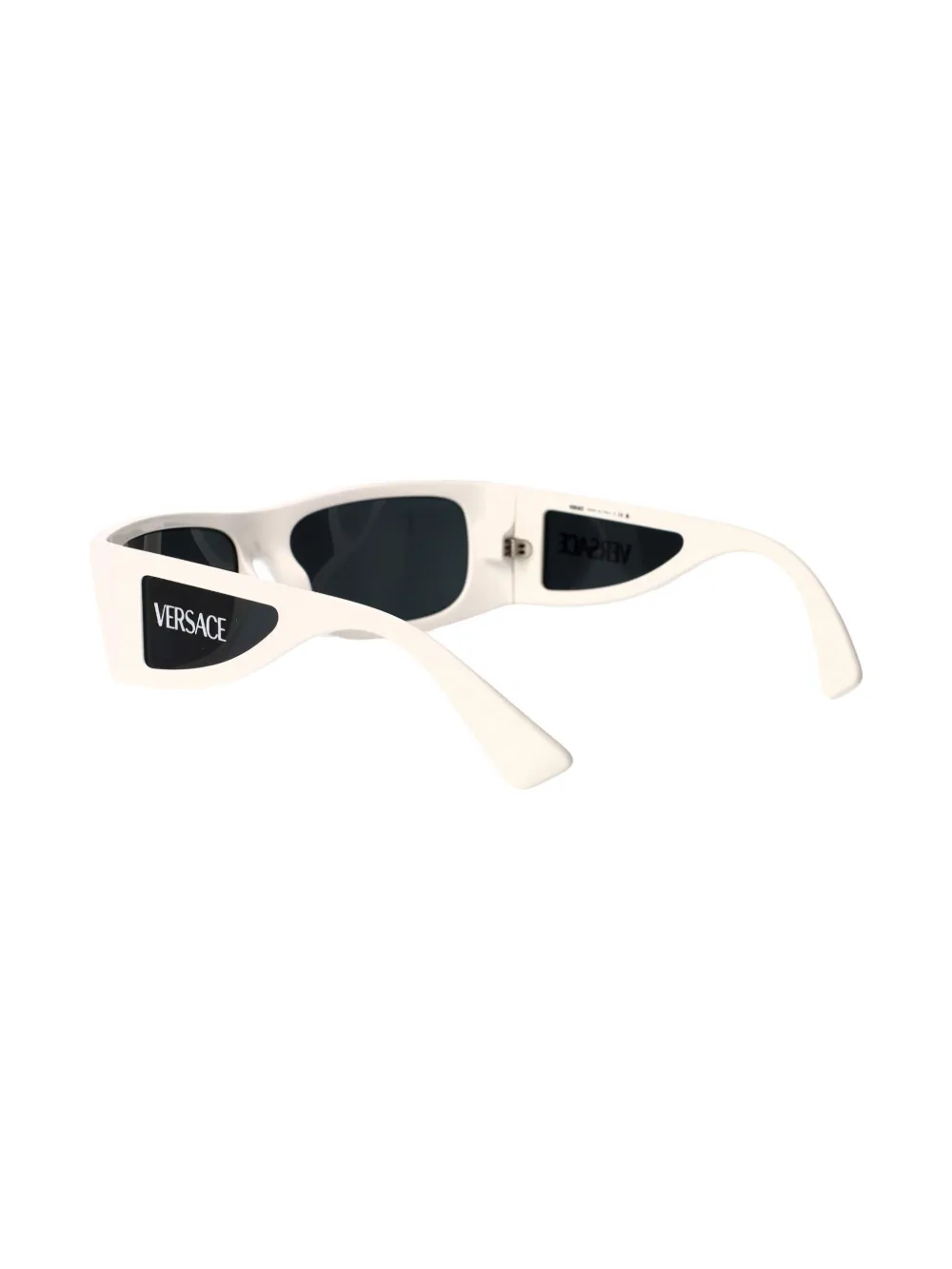 Versace Eyewear Zonnebril met rechthoekig montuur Wit
