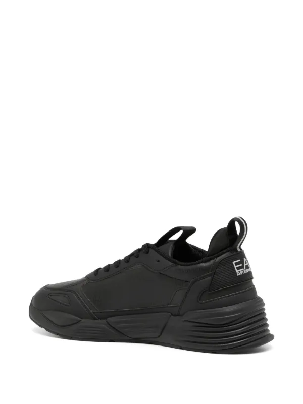 Ea7 Emporio Armani Panelled Sneakers | Black | FARFETCH