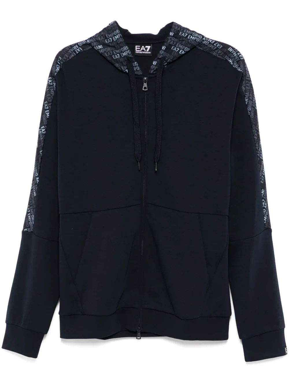 Ea7 Emporio Armani Hoodie met logoprint Blauw