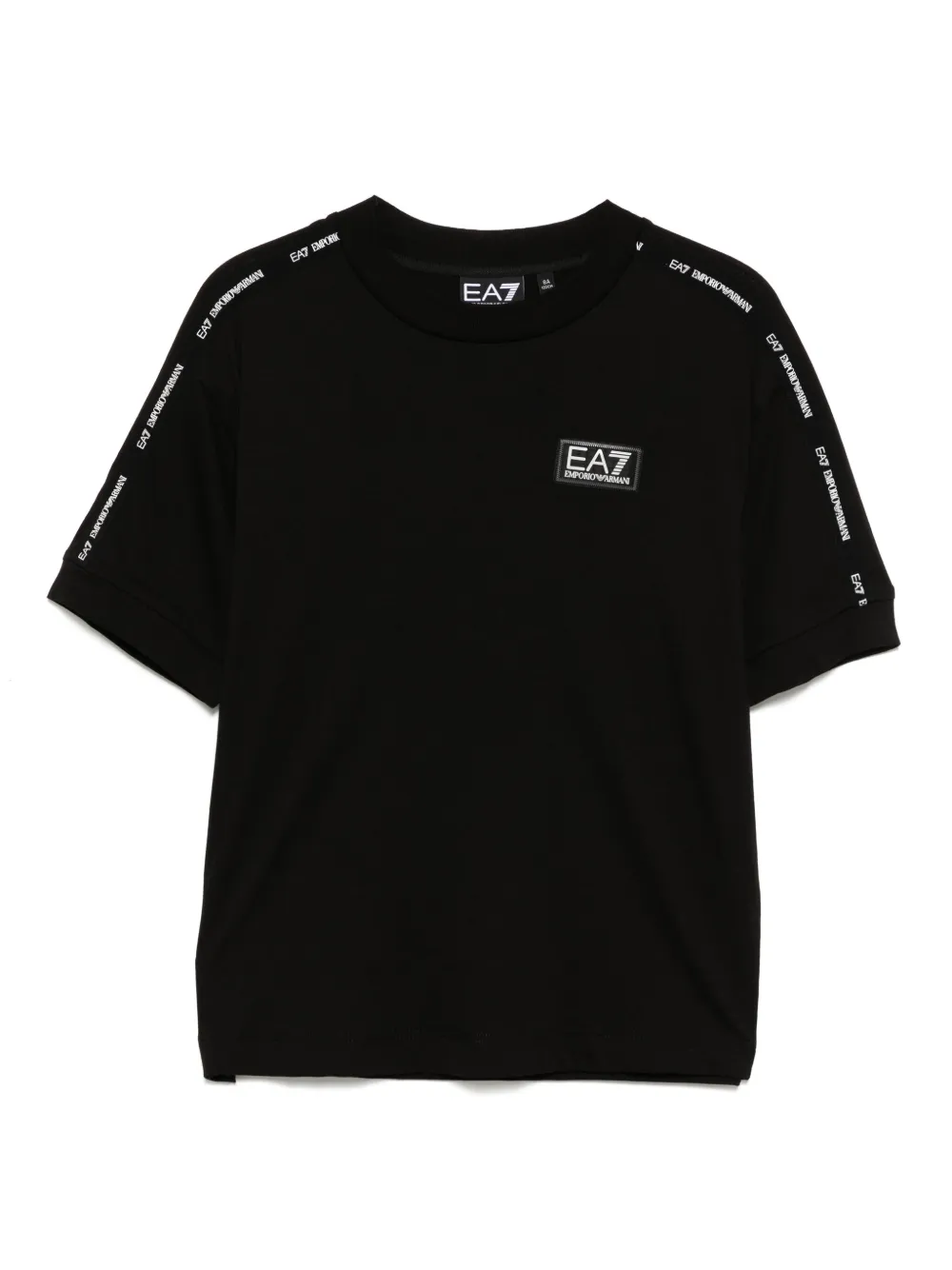 Ea7 Emporio Ar i T-shirt met logopatch Zwart