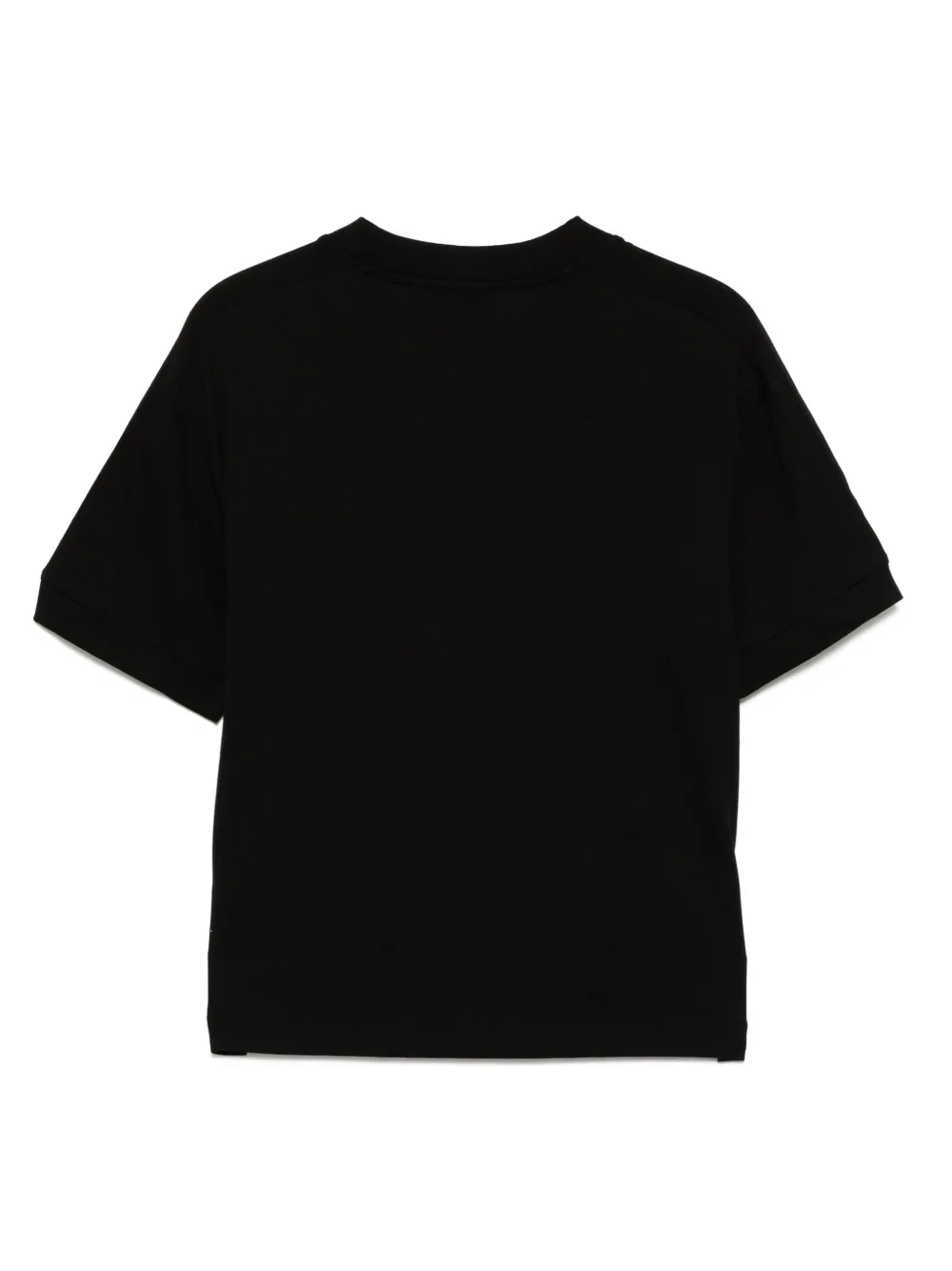Ea7 Emporio Armani T-shirt met logopatch Zwart
