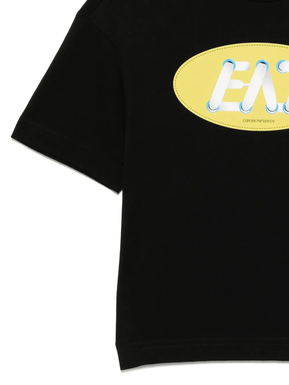 Ea7 Emporio Armani T-shirt met logoprint Zwart