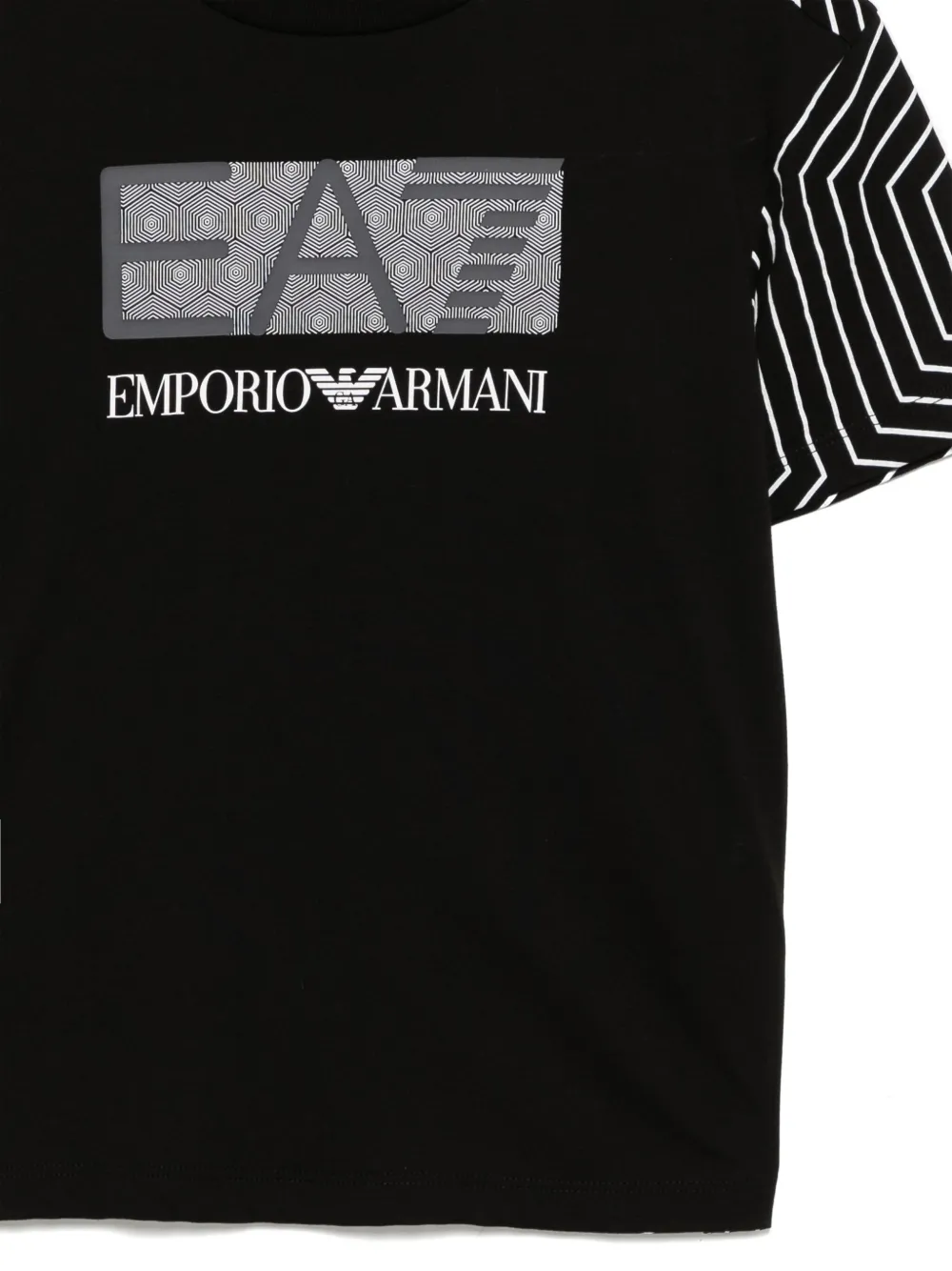 Ea7 Emporio Armani T-shirt met logoprint Zwart