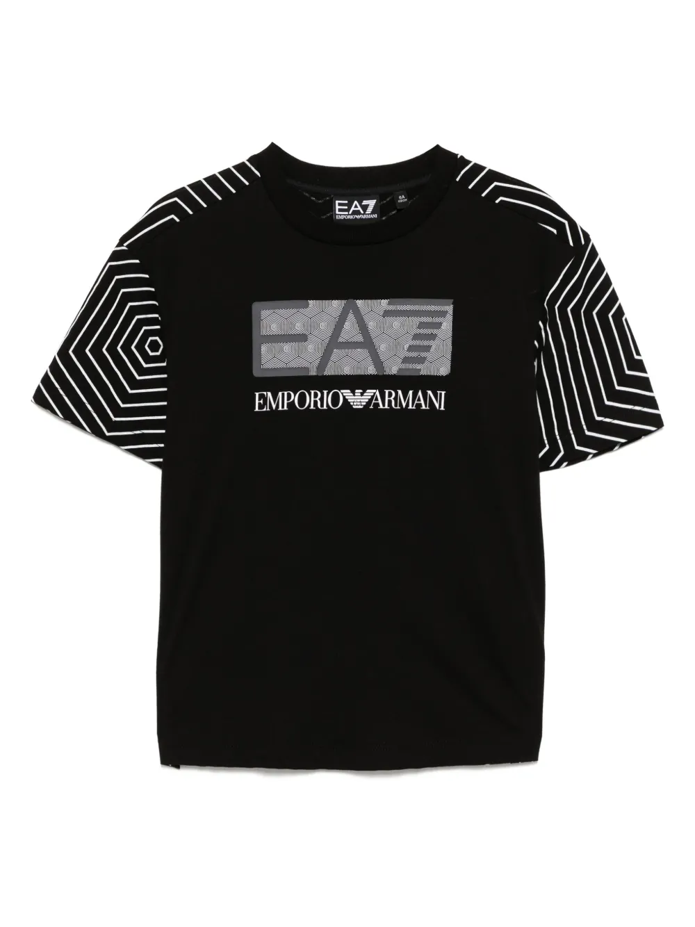 Ea7 Emporio Ar i T-shirt met logoprint Zwart