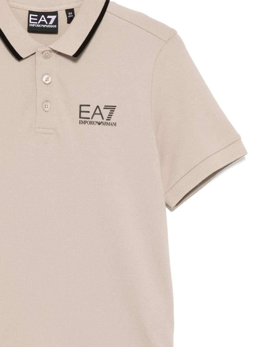Emporio Armani Kids Poloshirt met logoprint Bruin