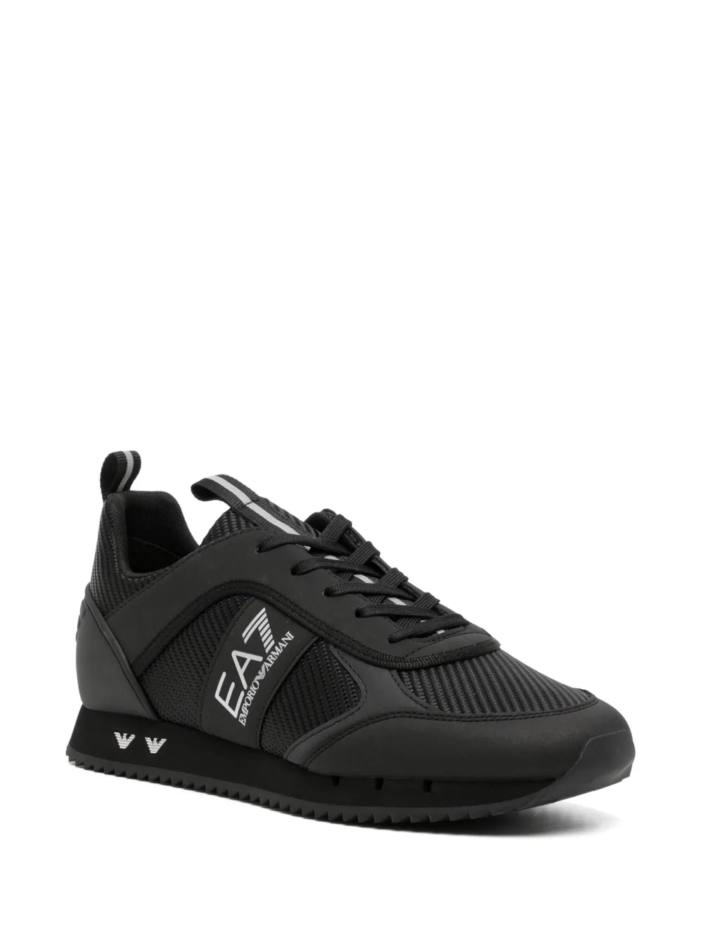 Ea7 Emporio Armani Sneakers met veters - Zwart