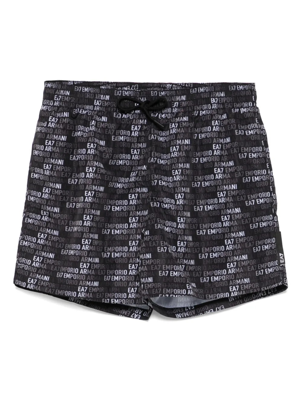 Ea7 Emporio Armani Zwembroek met logoprint Zwart