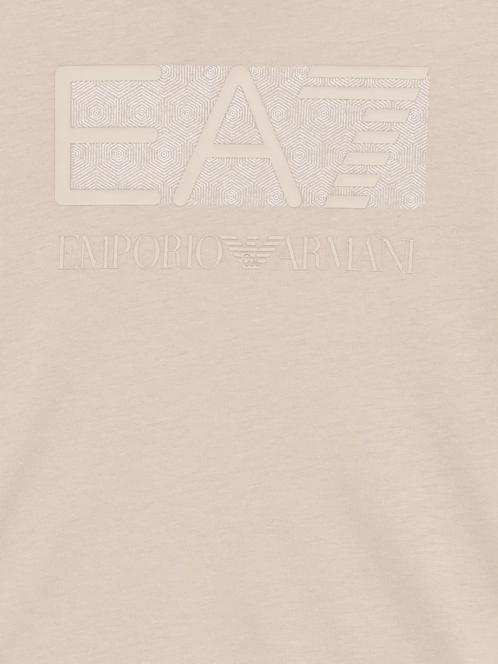 Ea7 Emporio Armani T-shirt met logoprint Bruin