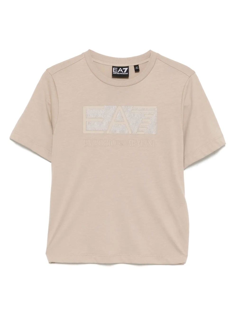 Ea7 Emporio Ar i T-shirt met logoprint Bruin