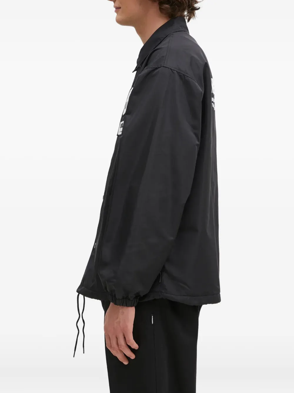 Neighborhood logo-patch coach jacket Zwart