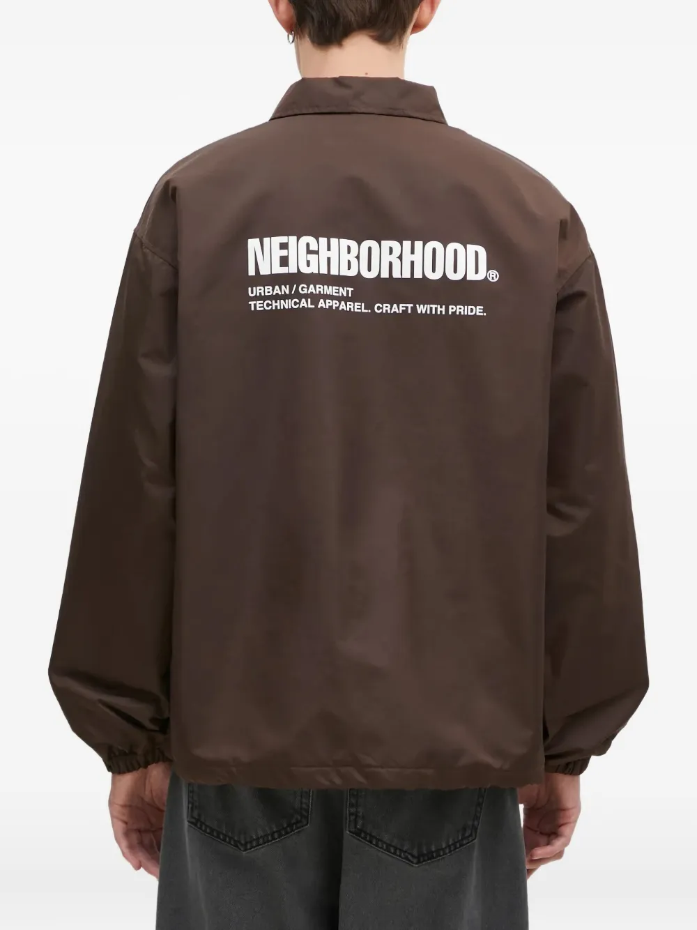 Neighborhood logo-patch shirt jacket Bruin